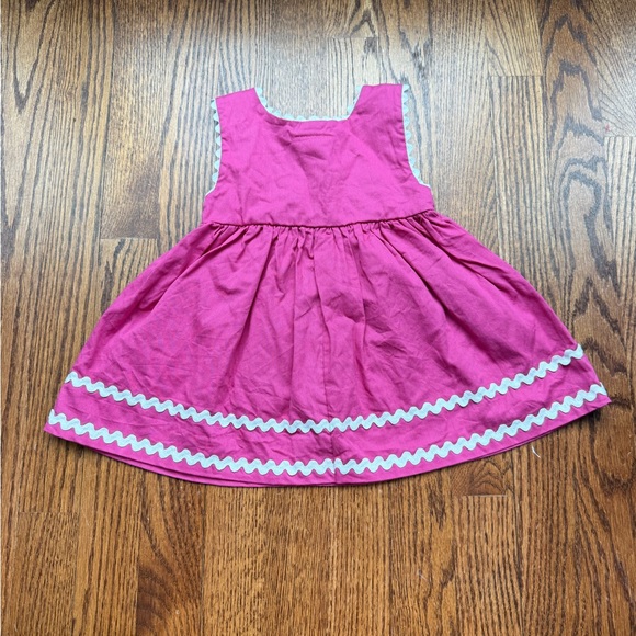 Princess Linens Ric Rac Apron Dress 6-12 Months - Picture 4 of 6